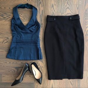 Teal Halter Dress Top